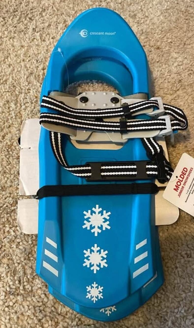 NEW Crescent Moon Junior Snowshoes 7x16 Kids Up To 100 Lbs NWT